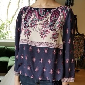 Lucky Brand light weight drawstring top